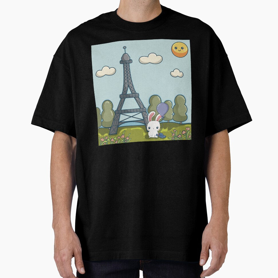 Kawaii Travel Bunny In Paris by LunaMarie80