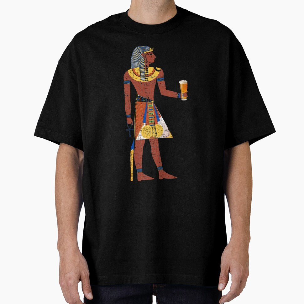 Egyptian Drinking Craft Beer Graphic by webdango