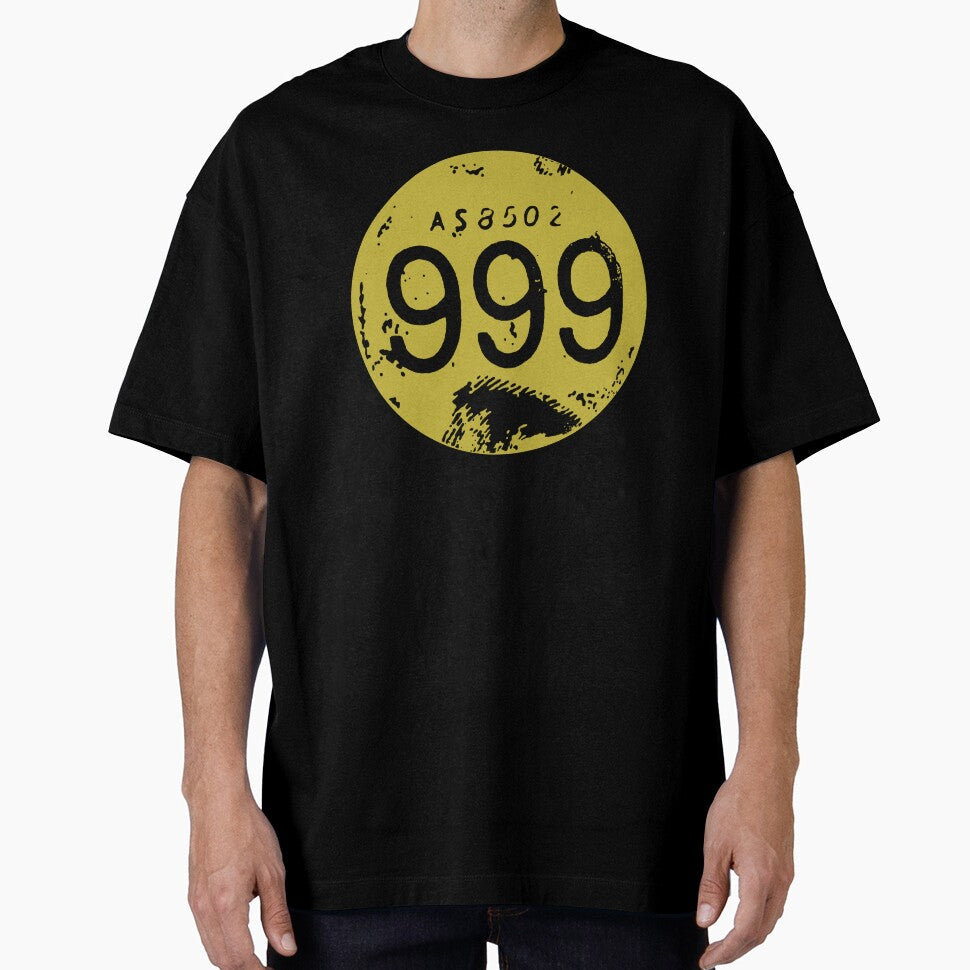 Vintage Style Retro British Punk Rock Nine Nine Nine 999 Gold Pop Art Graphic by wmxdesign