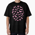 Pastel goth pink black bats by GriffyPrints