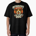 Introvert But Will Pet Your Dog– Funny Dog Lover Introvert Humor by AdicretorDesign