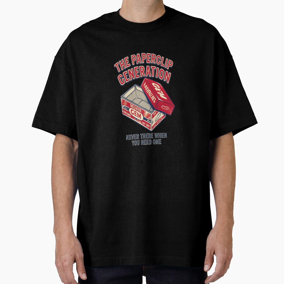 The Paperclip Generation - Never There When You Need One | Retro Office Humour T-Shirt by WisdomInColor