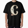 Fancy Fantasy Letter C Grunge Style Monogram by FernLiz