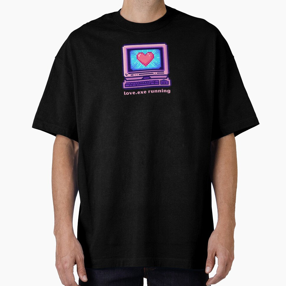 Love.exe Running - Cute Pun | TeeHee Puns Funny Design by TeeHee Puns