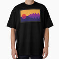 Landscape with purple mountains by Aamot