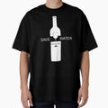 Save Water Drink Wine Creative Bottle Glass Funny Wine Lover by janastefa