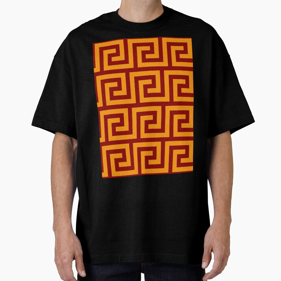 house of lions minimalist greek pattern by neopop