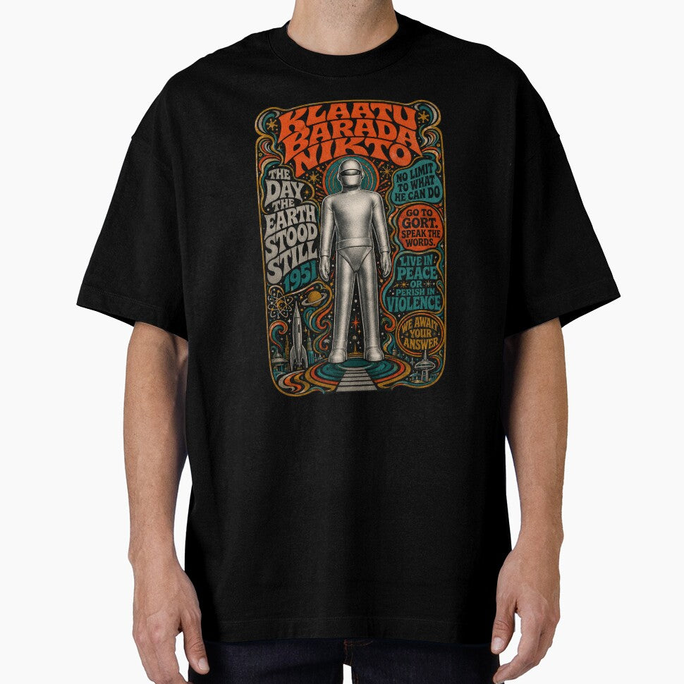 Klaatu Barada Nikto Psychedelic Gort Robot by electrovista