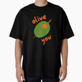 Kawaii Olive You — Cute Funny Food Pun Illustration | Green Olive Heart Lov by Colorful-Garden