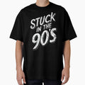 Retro Stuck in the 90's Text Design - Vintage Nineties Nostalgia Graphic by RuyaFab