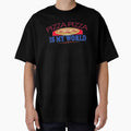 Funny Double Words Pizza Pizza Is My World Slogan by uta917