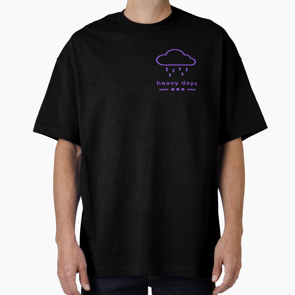 Heavy Days – Purple Rain Cloud Aesthetic by Velora Design