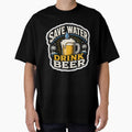 Save Water Drink Beer Sticker – Funny Beer Quote, Drinking Humor Design by LazyMoodStudio