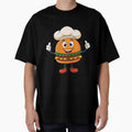 Funny Burger Chef Cartoon – Cute Fast Food Character Illustration by Graphizia