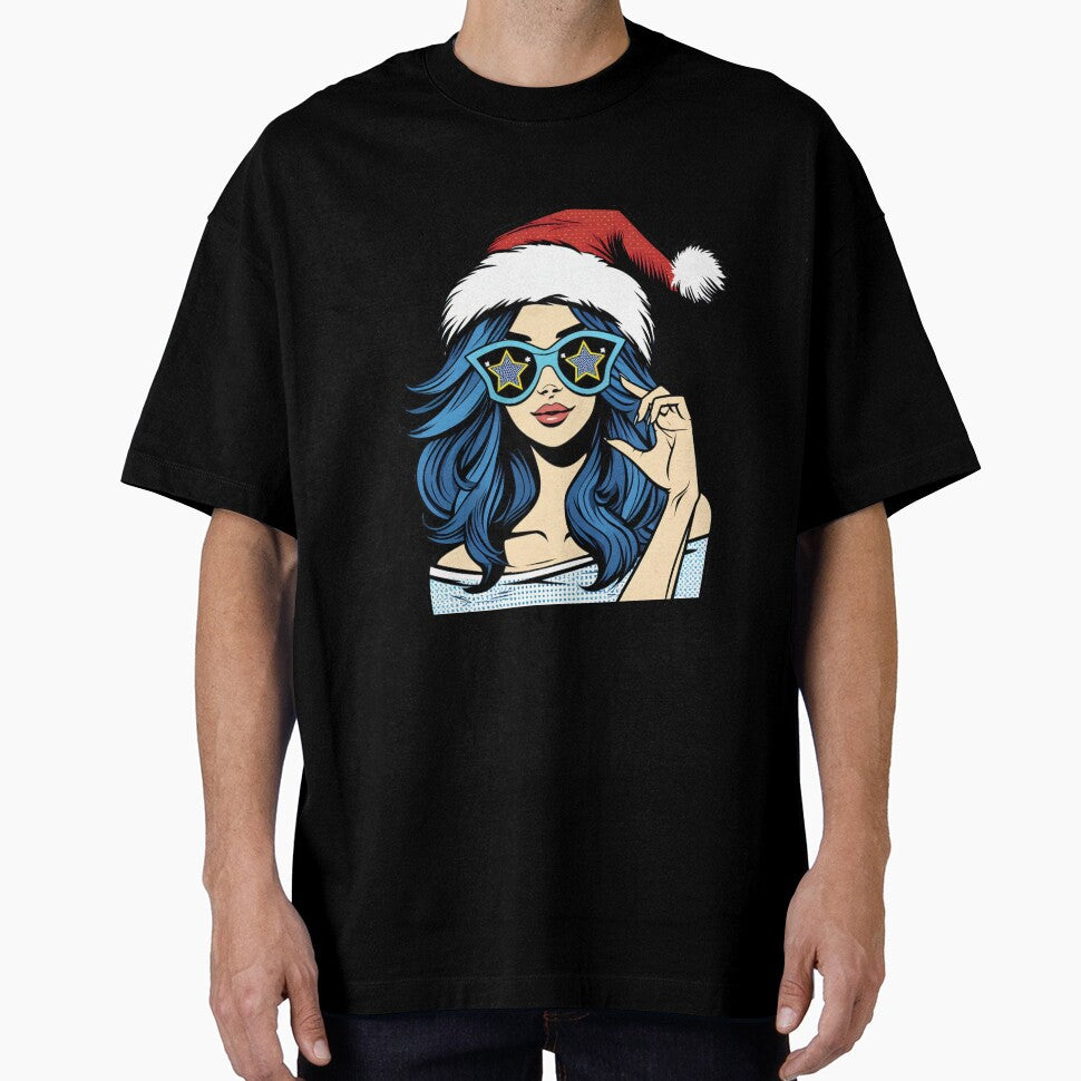 Pop art Christmas girl by AnetArtStore
