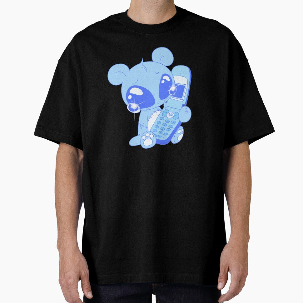 Dumped Over The Phone Bear (blue) by gross-girl99