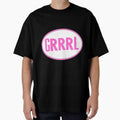 Grrrl Oval Sticker Type by SerpentSkyArts