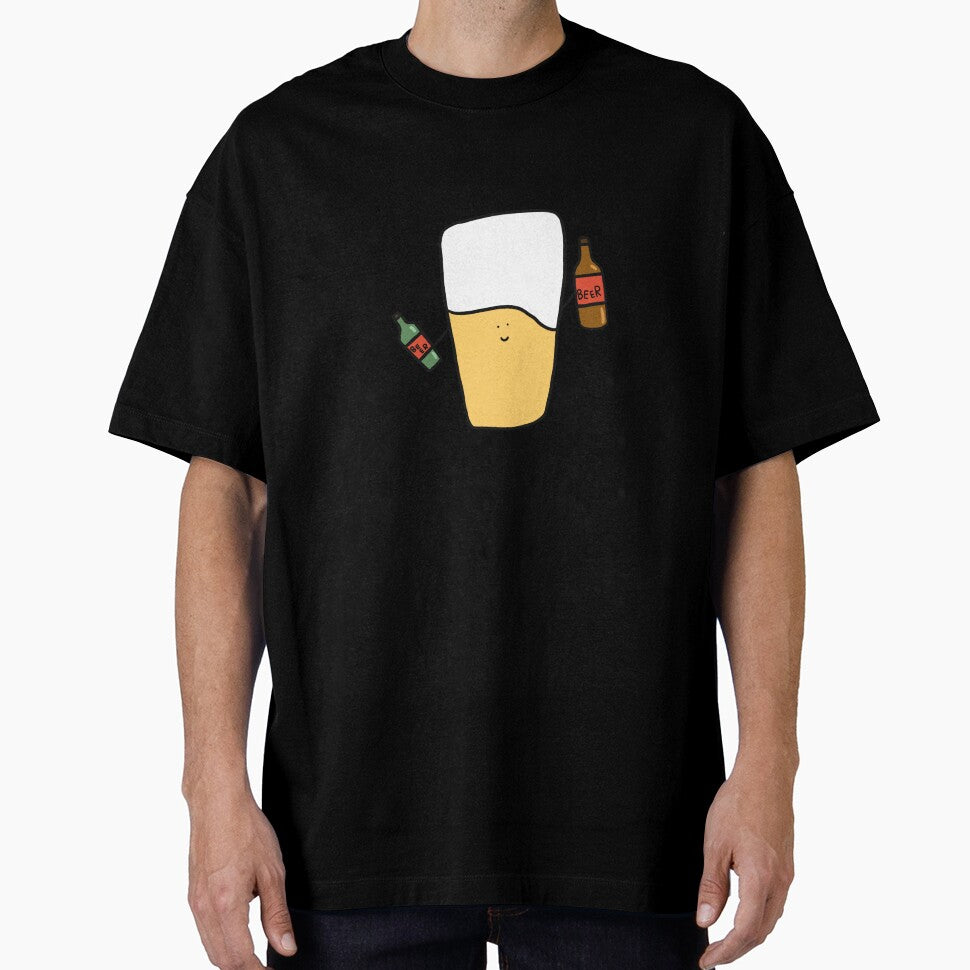 Mr. Beer Cute Anime Drink Gift Logo Character T Shirt Japanese Kawaii by Marinaaa010
