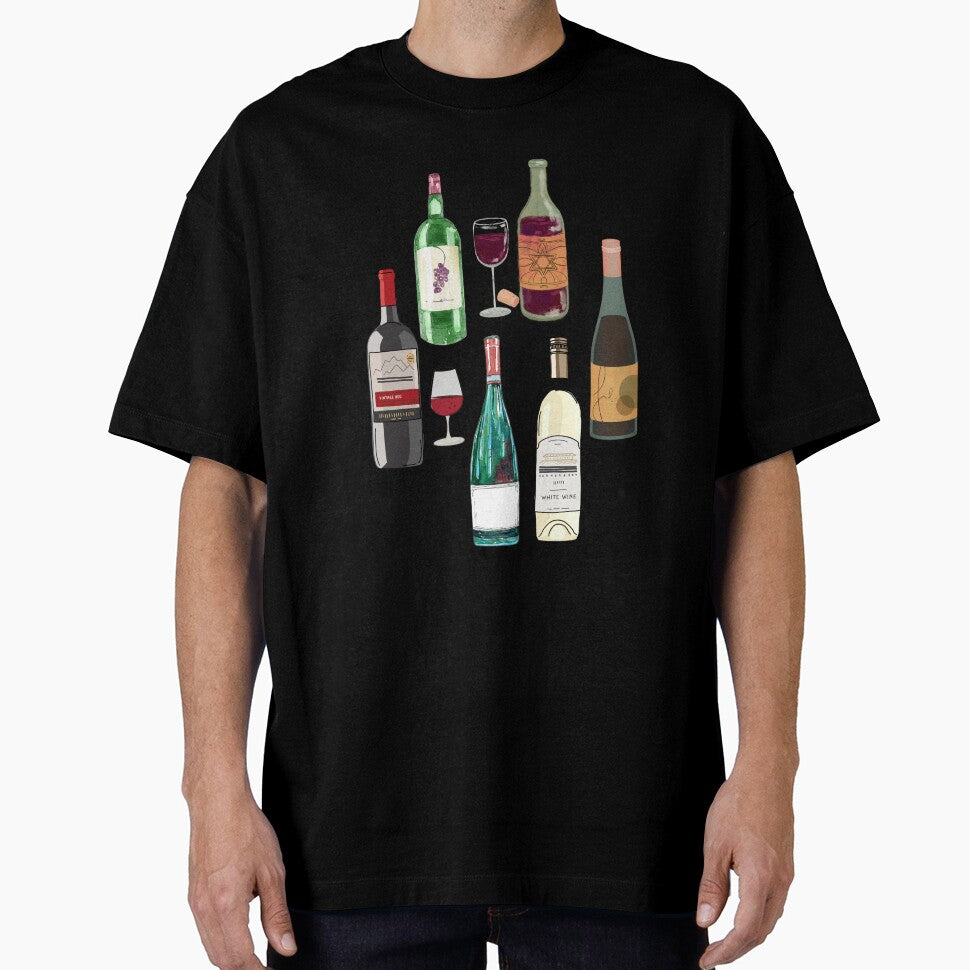 Wine Enthusiasts Gift- Wine Bottle Pattern by BronikowskiART
