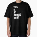 This Is My Gaming Shirt Funny Nerd Gamer Dad Joke Design Whit Text by Jason Gilbert