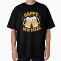 Happy New Beers Funny Beer Mugs Fireworks Celebration by Hananiah Merch