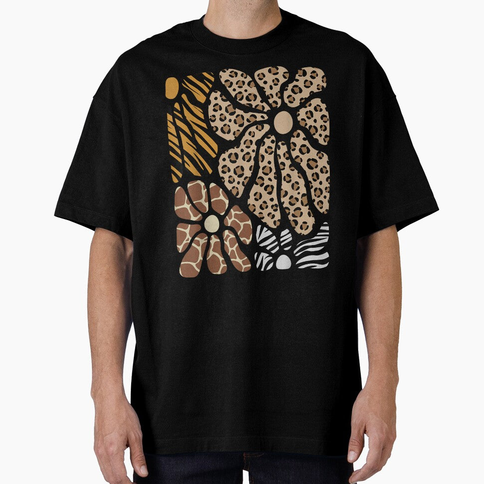 Safari Floral Boho Flowers Cute Animals Girls Leopard Print by davis2014