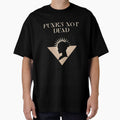 Women's Punk Sunburst Silhouette T-Shirt - Punk's Not Dead by GorinART