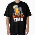 Its Beer Time - Skeleton Holding Mug of Beer - Funny Bar by BeerTeesAndMore