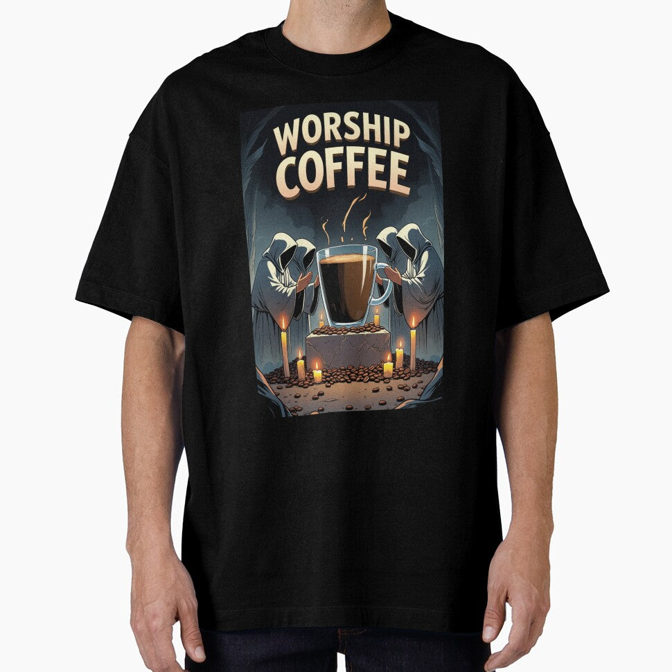 Worship Coffee – Funny Cult Coffee Lover Design by ArtistasSHOPS