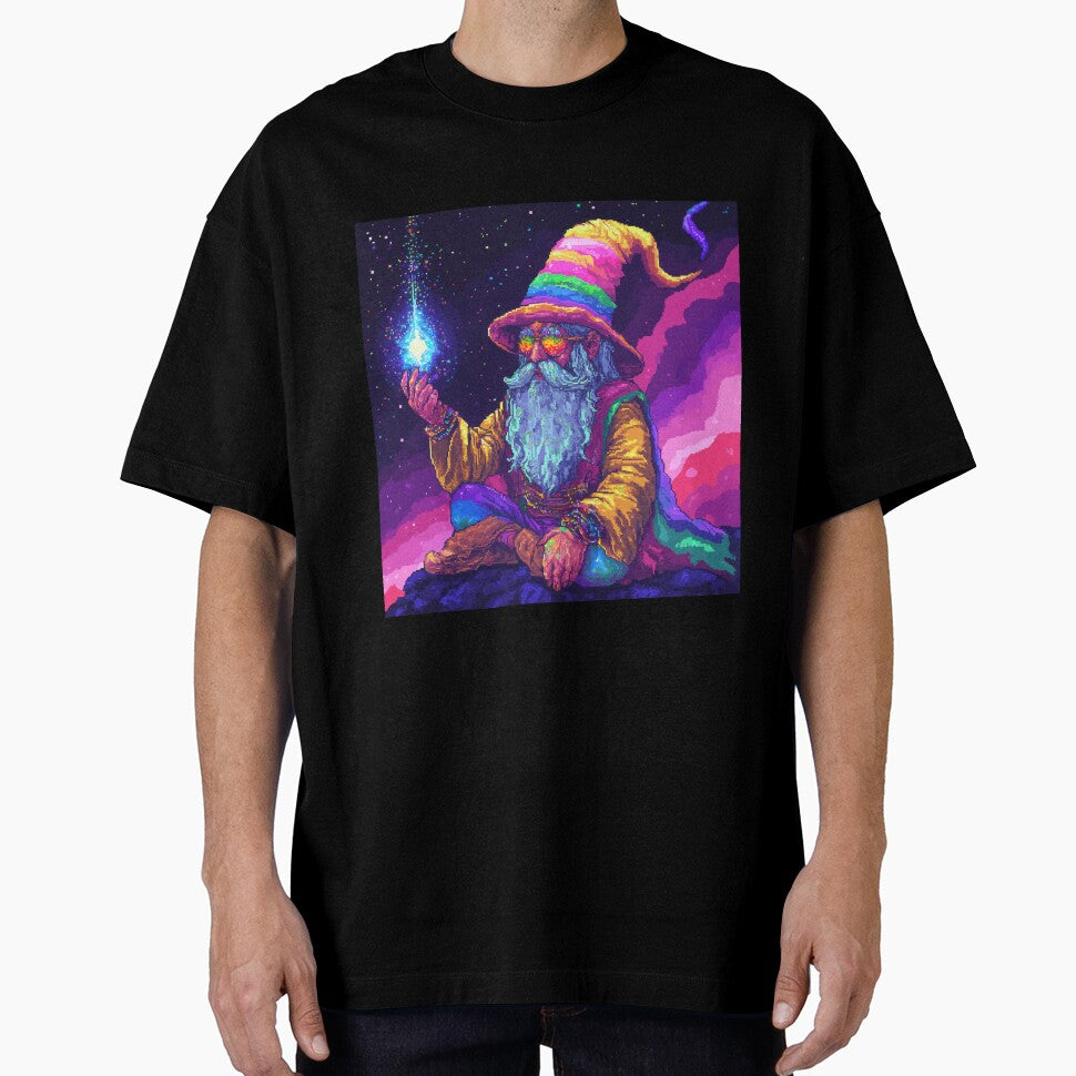 Space Wizard Rainbow Pixel Art by Kaos-Bit
