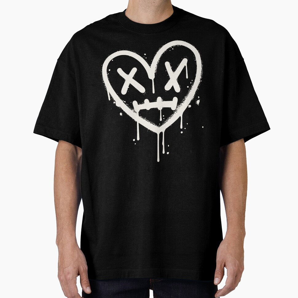 Grunge Dead Heart- White by MizMartini