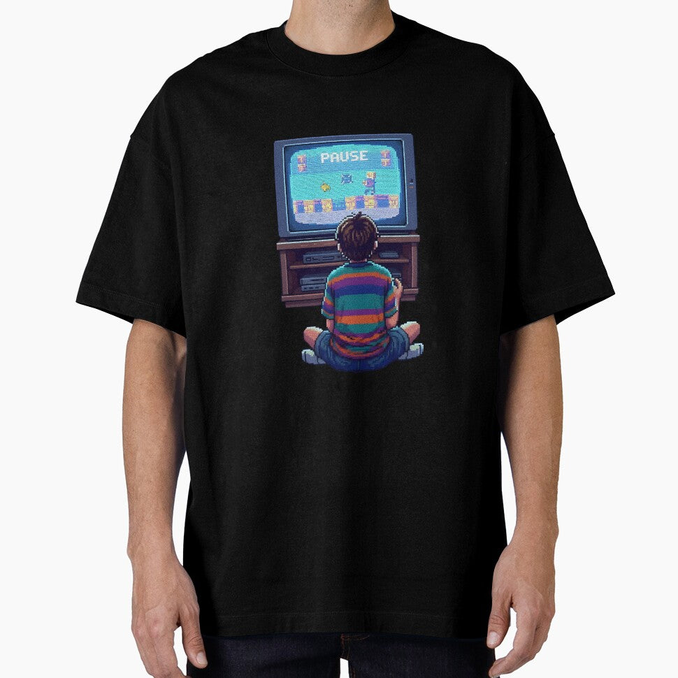 Paused 1998 Retro TV Gaming Aesthetic Design by 90sForever