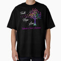 Ribbon Tree Faith Hope Love Sleep Apnea Awareness by Tadmab