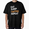 Coffees Eat Sleep Coffee Repeat by DeannaMarks