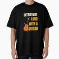 Introvert Loud With Guitar Funny Music Personality Design by Joyful-Pixel