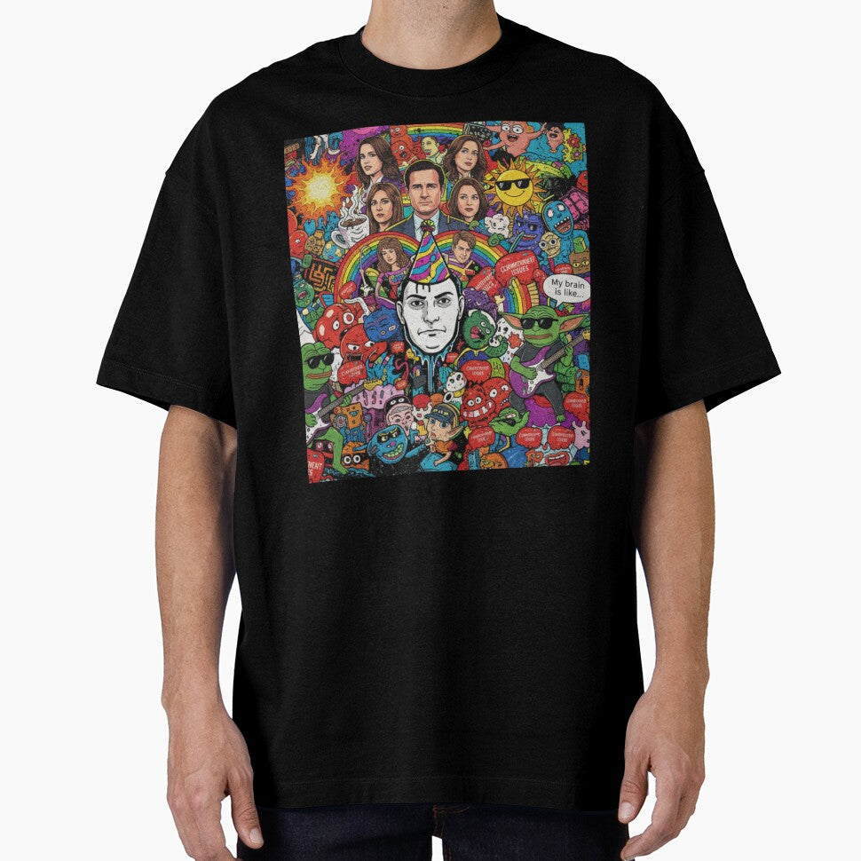 Chaotic-Meme Collage classic tshirt by anandsiva2703