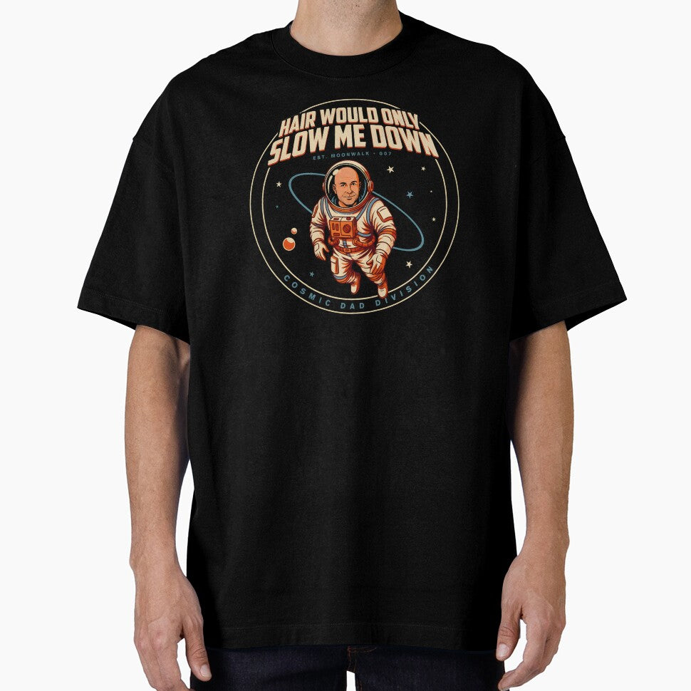 Hair Would Only Slow Me Down Dad Humor Bald Dad Vintage Humor by Redgiant87x