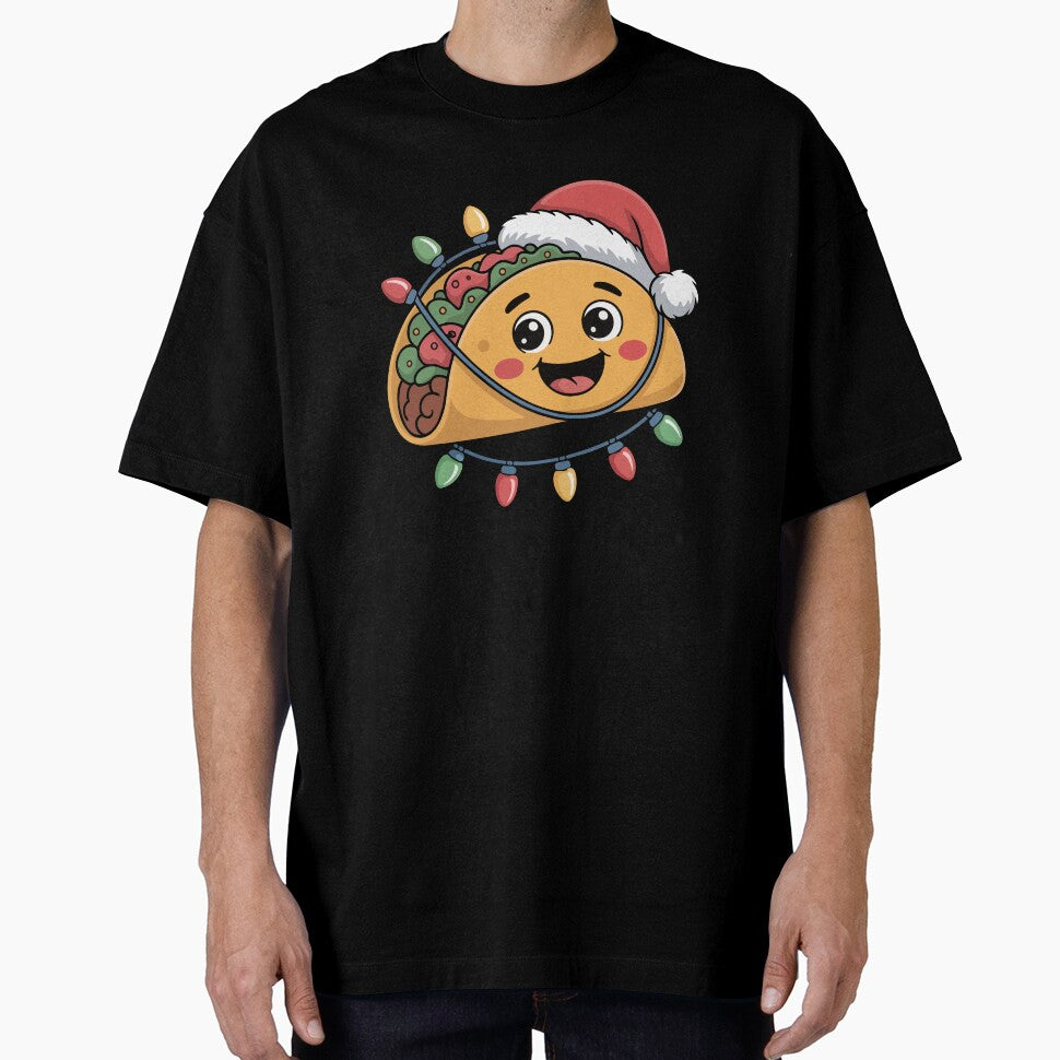 Christmas  Taco with Santa Hat by jkrphoto