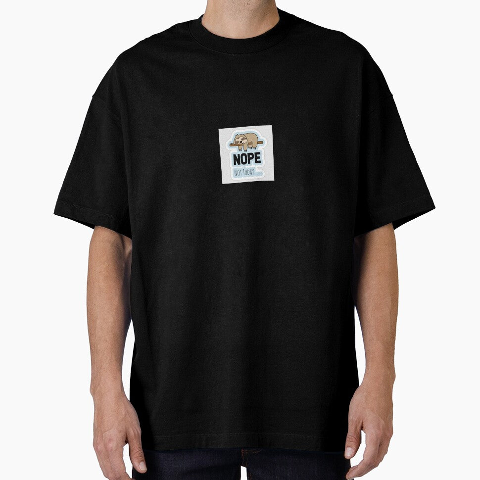 nope not today cute aesthetic sticker for genz by MoodByte