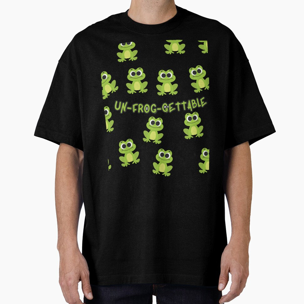 Unfroggetable Funny Frog Pun Design by Twinkley-tees