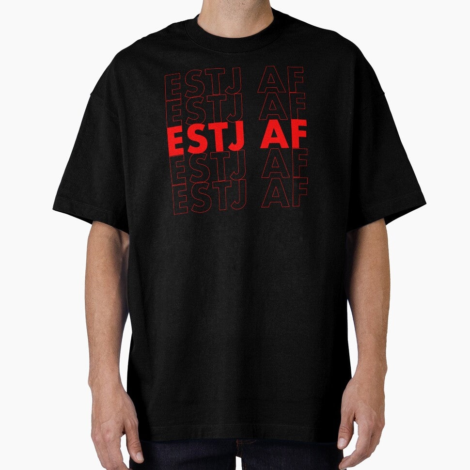 ESTJ AF Red Personality MBTI Funny Shirt by FanaticTee