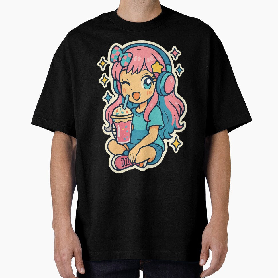Kawaii Anime Girl, Y2K Aesthetic by graphic-genie