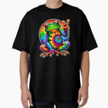 Tie Dye Frog Animal Peace Sign Hippie by benonarts