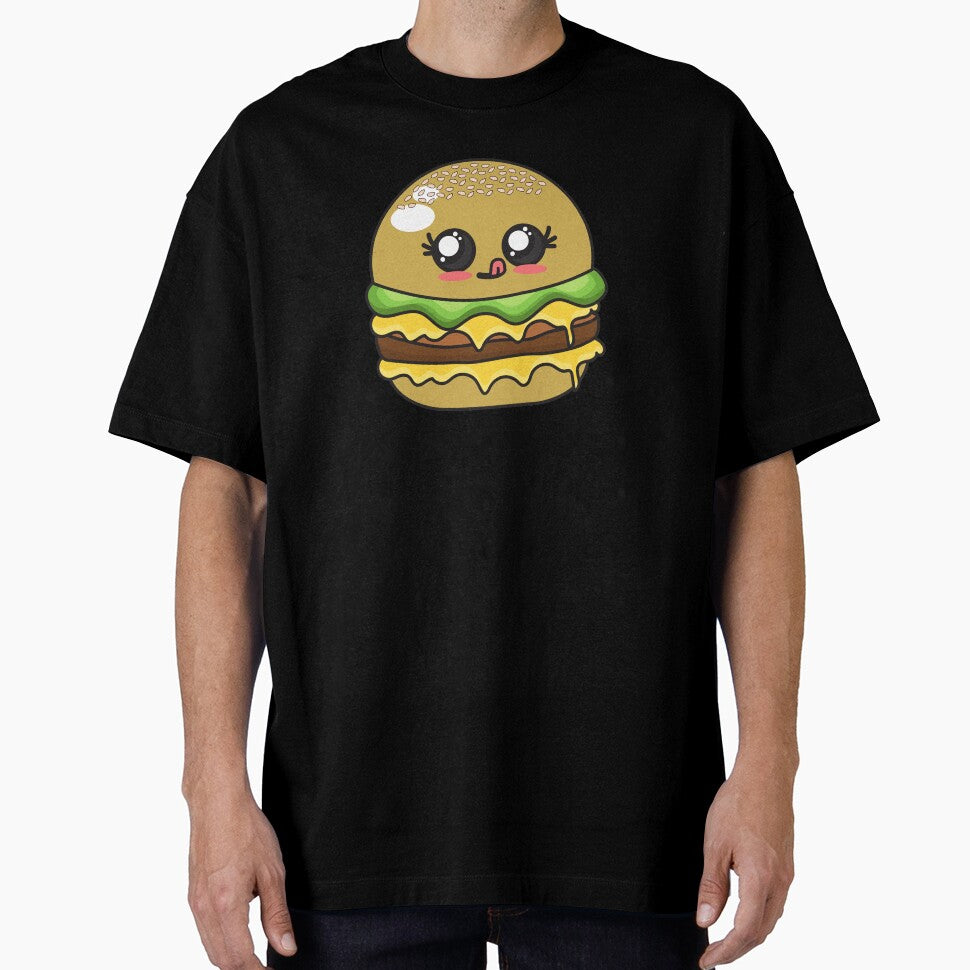 Cute Adorable Burger! - Kawaii Food Design by sweetpeanut