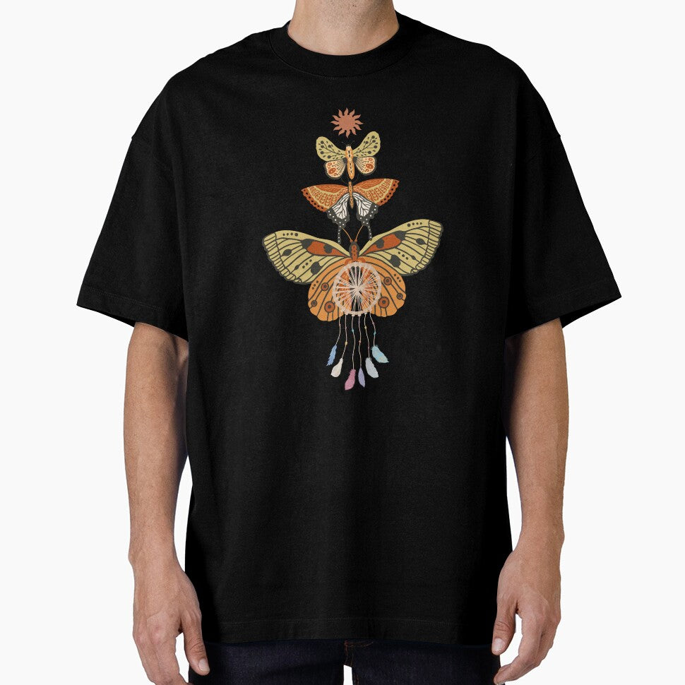 Pastel Butterfly Boho Ornament T-Shirt by GorinART