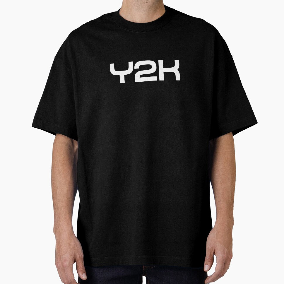 Retro-Modern Y2K Lettering - Bold Geometric Typography in Black & White by JohnnyVillas