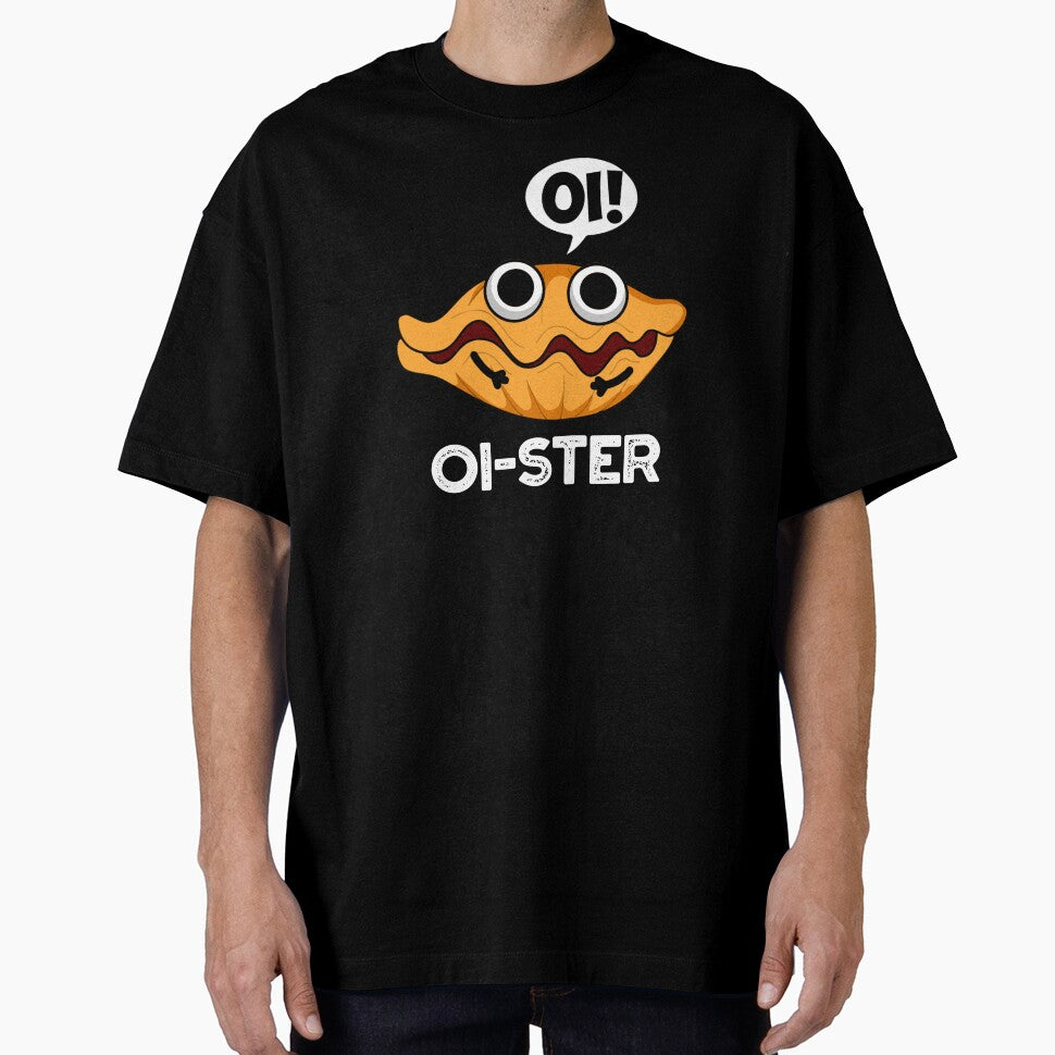 Oister Funny Animal Oyster Pun (Dark BG) by punnybone