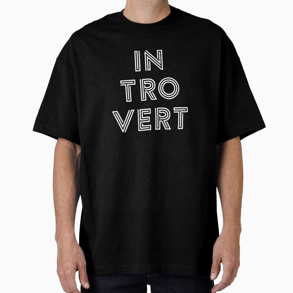 Introvert - White Print by teeworthy
