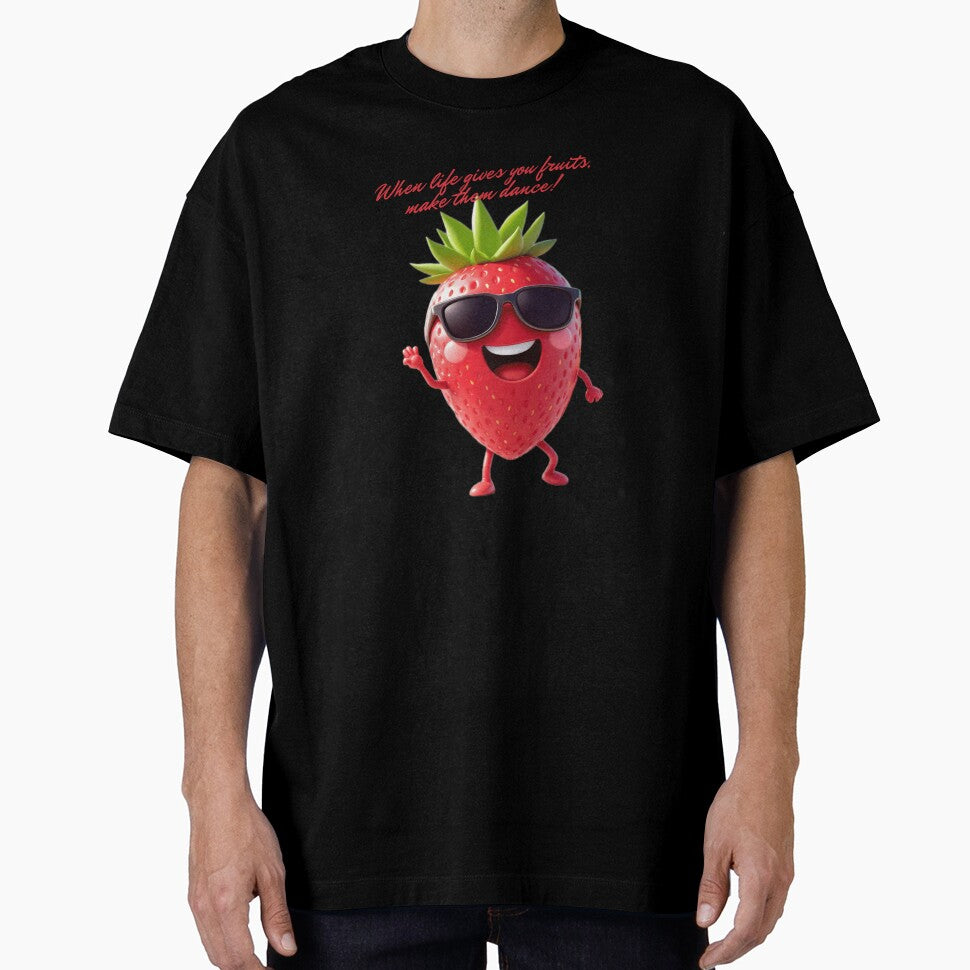 Dancing Kawaii Fruits - Strawberry Musicians Vibes Fun Colorful by KountaDjo