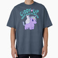 Cute Cat Riding Unicorn - Giddy Up, There’s Chaos to Spread-blue by Jess.a.creates